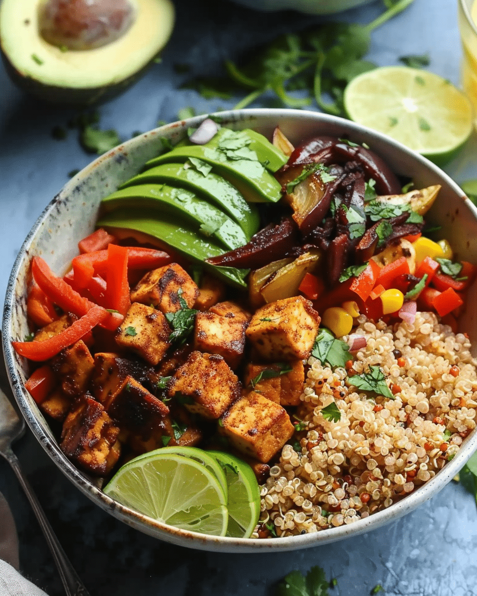Sheet Pan Tofu Quinoa Burrito Bowls: Easy Meal Prep for a Healthy Week